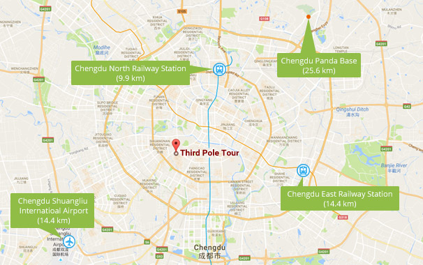 Chengdu Office Location of 3rdpoletour