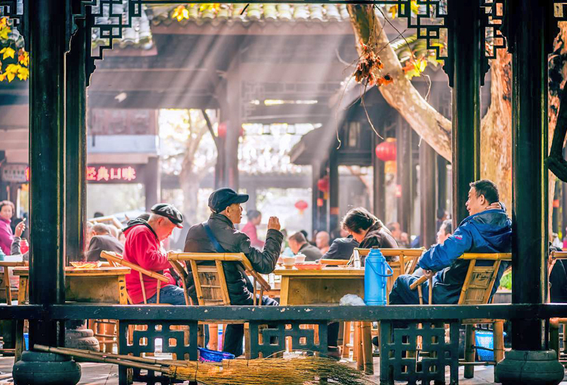 Enjoy a cup of tea in People's Park