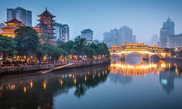 Chengdu night view