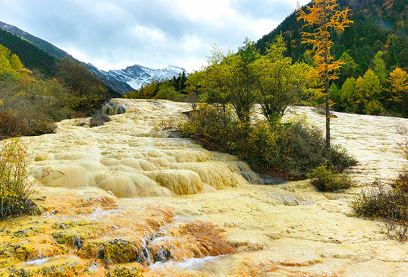 Golden Pool in Huanglong