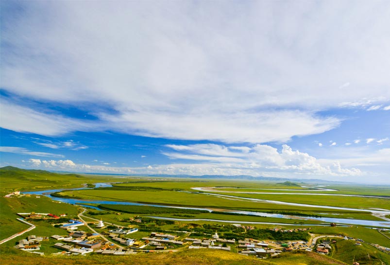 The First Bend of Yellow River in Tangke