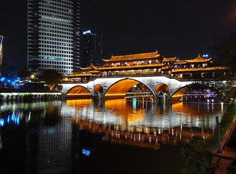 Jinjiang River at Night