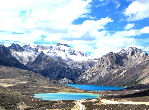 The Sister Lakes of Haizi Mountain