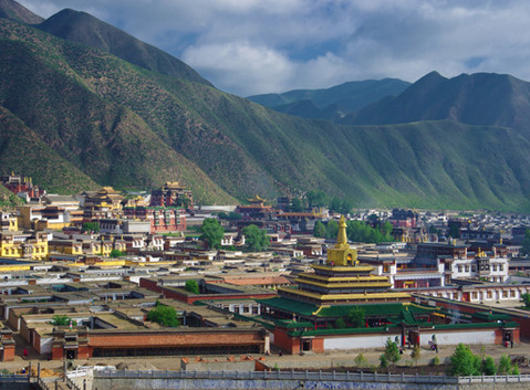 Labrang Monastery Panorama View