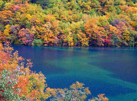 Colorful Jiuzhaigou Valley