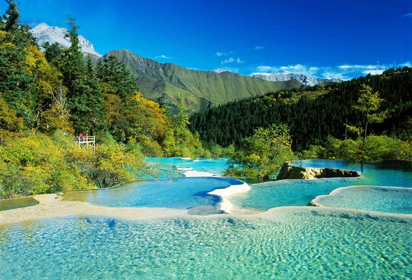 The Calcified Ponds of Huanglong National Park