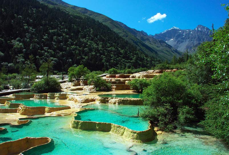 The Calcified Ponds of Huanglong National Park