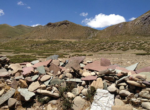 Mani Stones in Mount Kailsh