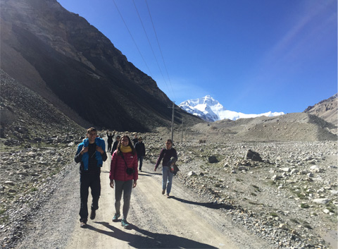 trek back to Rongbuk Monastery