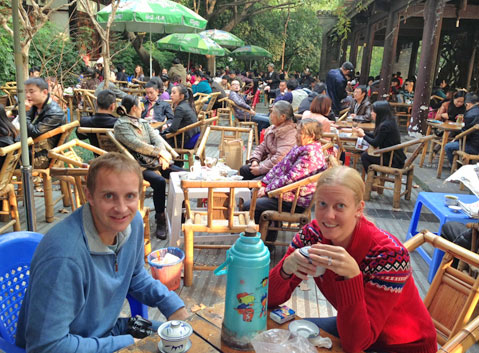Have Tea at Tea House of Renmin Park