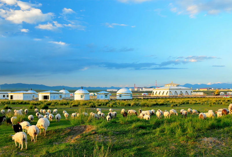 The Jinyintan Prairie in Qinghai Province
