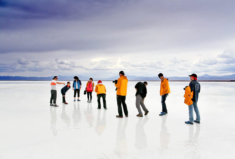 Chaka Salt Lake of Qinghai Province