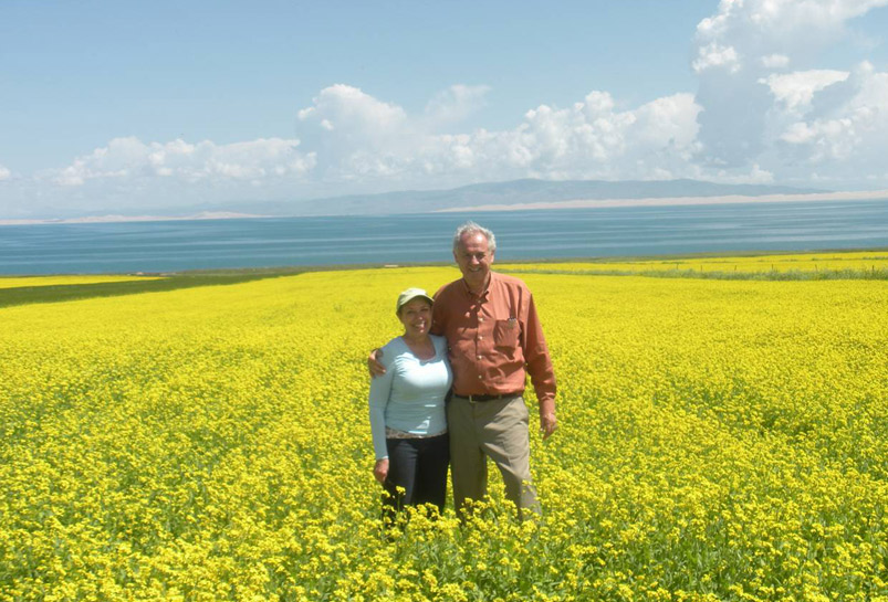 Qinghai Lake in Rape Flower Season
