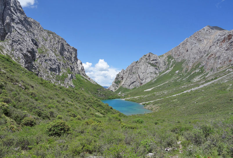 The Hongxing Lake in Qizanggou