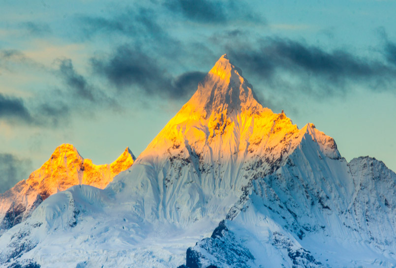 One of Snow Peaks of Meili Snow Mountain