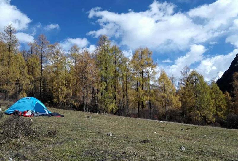 Camping at Chazigou Valley Campsite