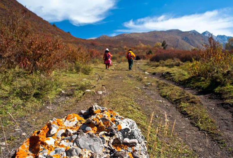 On the way to Yuhaizi Valley