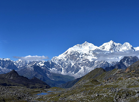 Eastern slope of Mt. Everest