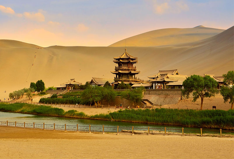 The Crescent Lake in Dunhuang