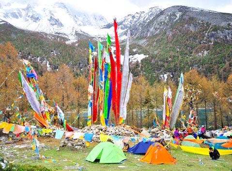 Camp at Xindianzi