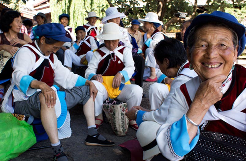 The Local Naxi People in Lijiang Old Town