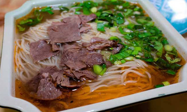 Beef noodles in Lanzhou