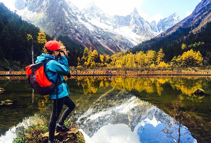 Bipenggou Valley in Autumn