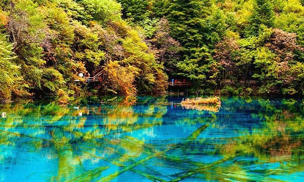 Jiuzhaigou Valley Landscape