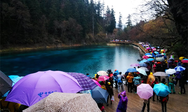  rainy days in March in Jiuzhaigou