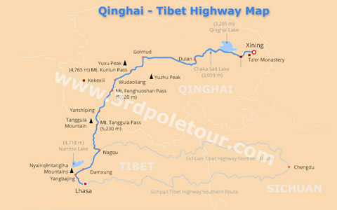 Qinghai Tibet Highway: Xining to Lhasa Overland
