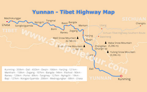 Yunnan Tibet Highway: Kunming to Lhasa Overland
