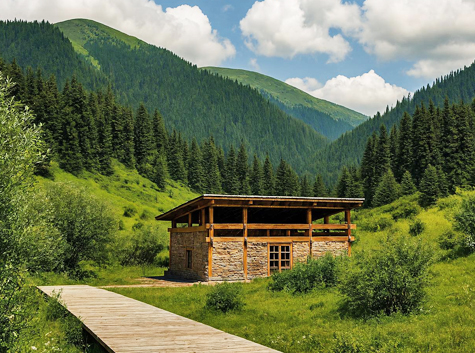 Appreciate beautiful alpine environment in Munigou Valley