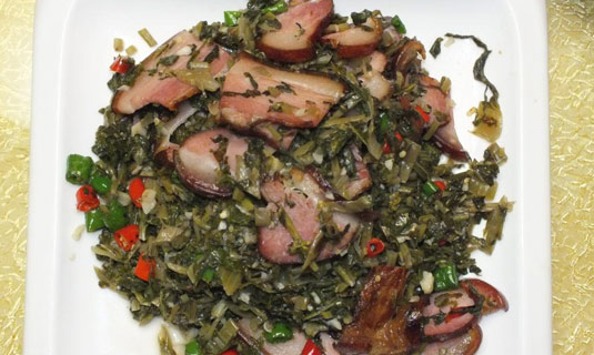 Salt Vegetable Stir-fried Pickled Pork