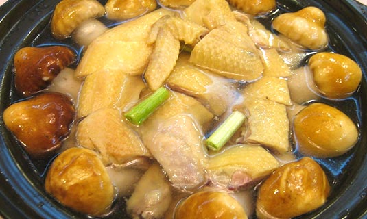 Stewed Chicken with Matsutake