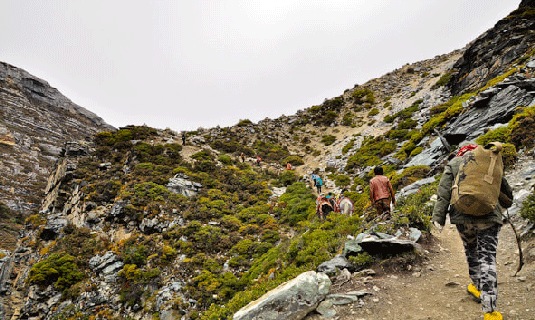 Trekking Road in Yading