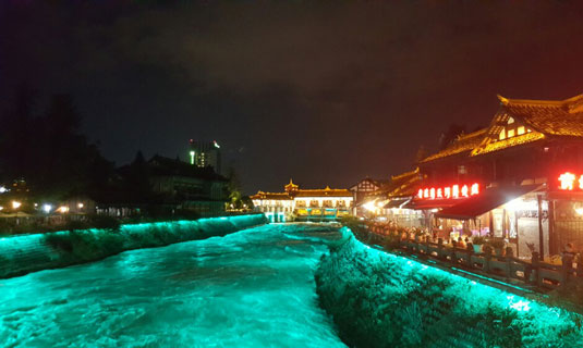 Night Scene of Dujiangyan