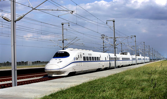 High-speed Train From Chengdu to Dujiangyan