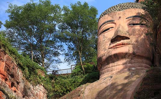 Leshan Giant Buddha in Summer