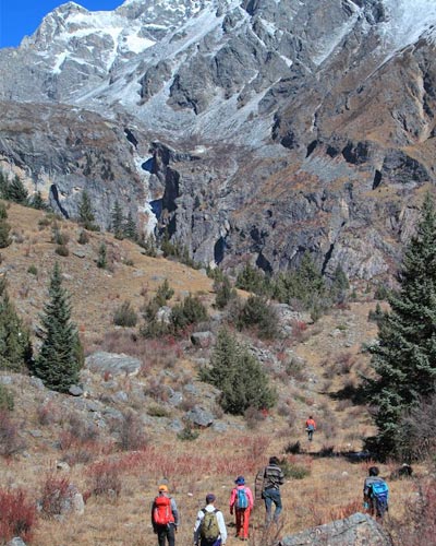 Climbing Genie Mountain from the Southern Slope