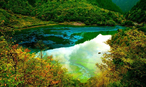 Fascinating scenery of Jiuzhaigou