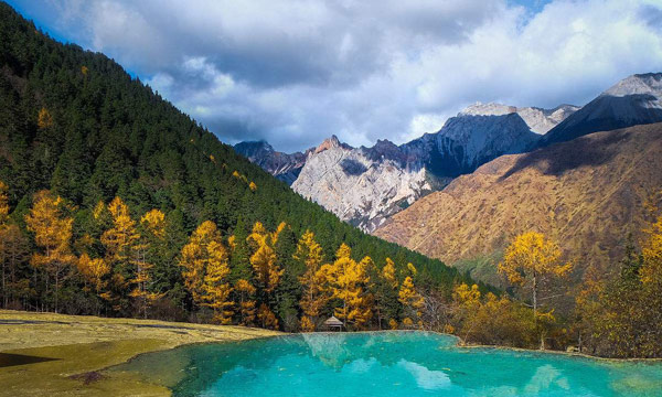 Natural landscape in Jiuzhaigou