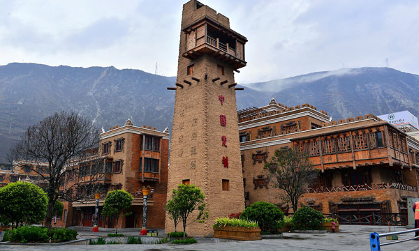Qiang buildings in Wenchuan