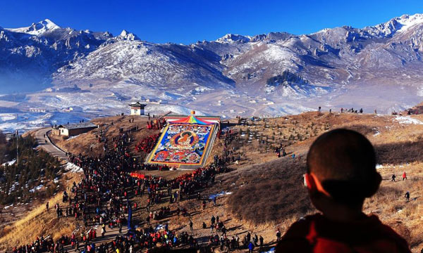 Sun buddha in Langmu Temple