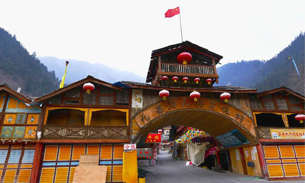 Tibetan villages in Jiuzhaigou