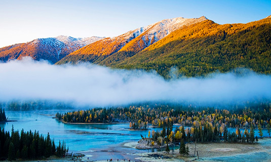 Kanas Lake in Autumn