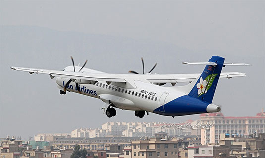 Laos Airlines in Kunming Changshui Airport