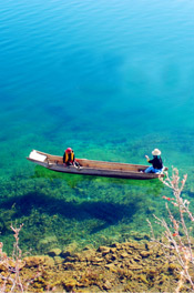 Boat on the Lugu Lake