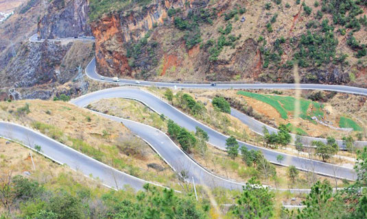 The Eighteen Winding Road from Lijiang to Lugu Lake