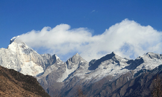 The four mountain peaks of Mt. Siguniangshan