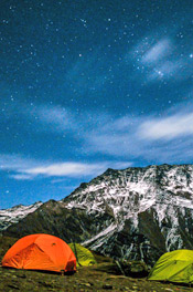 Camp in the Erfeng Base Camp